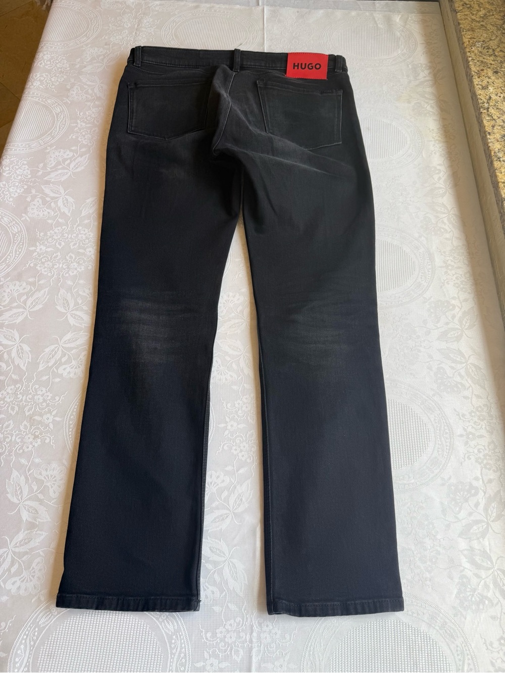 HUGO Hugo Boss 708 Responsible Black Denim Jeans Pants Men’s Size 33/32 Slim-Fit